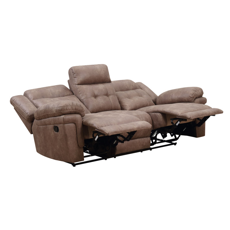 Lark Manor Elida 88'' Upholstered Reclining Sofa & Reviews Wayfair